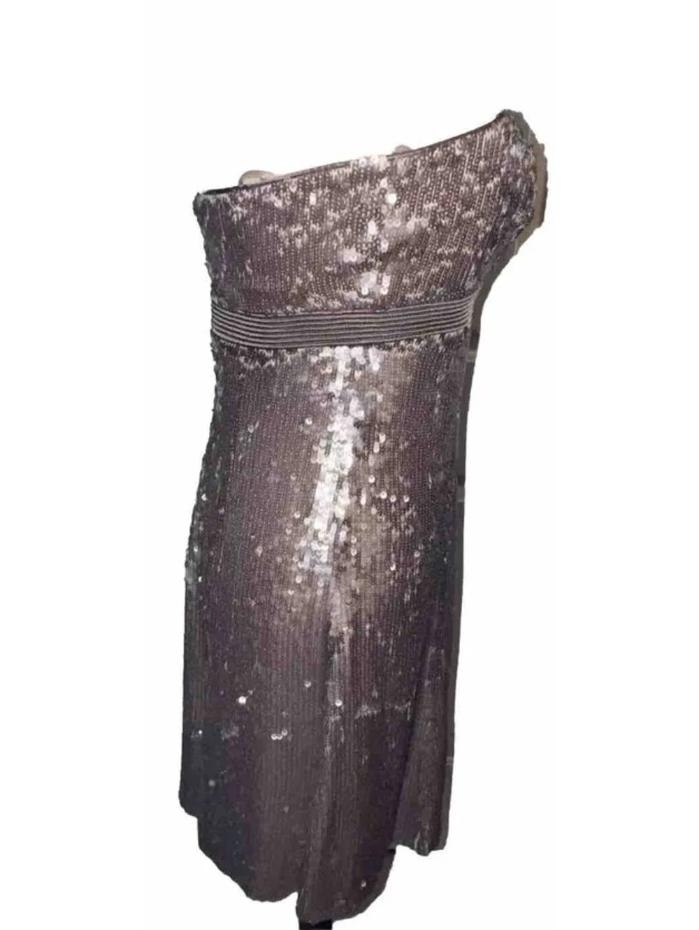 Badgley Mischa Gold Sequin Cocktail Champagne Sequin Dress 4